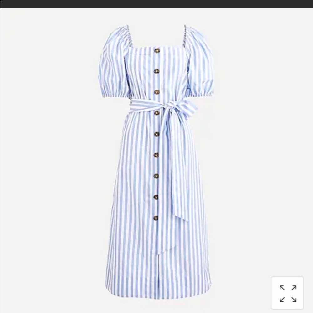 J Crew Harborfront Dress Carol Strip Size M